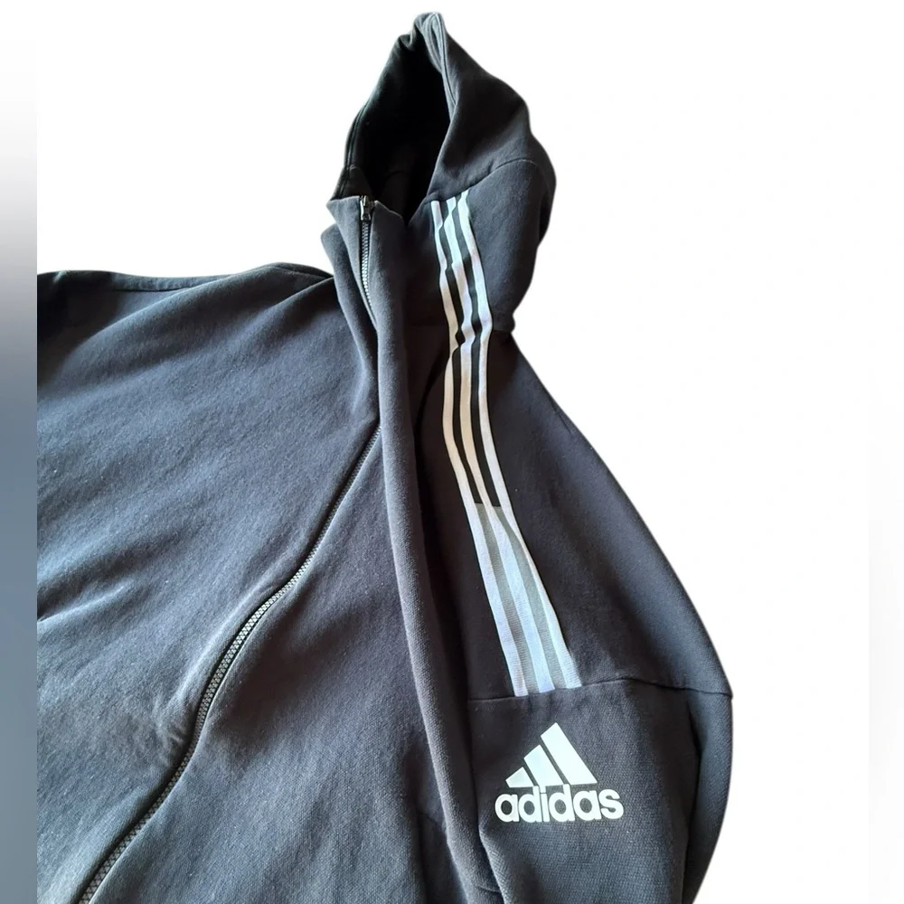 adidas ZNE Full Zip Hooded Sweatshirt Hoodie, XL